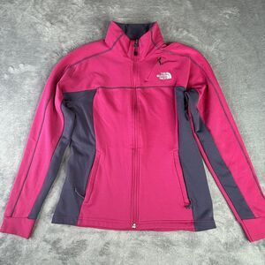 The North Face Jacket Womens‎ Small Pink Full Zip Basic Knit Polyester Outdoor